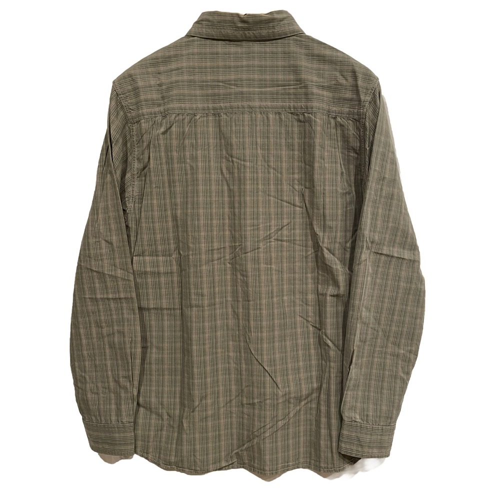 The North Face A5 Series Men's Long Sleeve Plaid Button Down Beige Green Size M - Picture 12 of 15